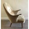 Danish Curved Mid Century Teak Arm Chair